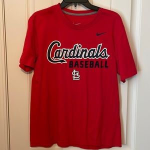 Red St. Louis Cardinals Nike T shirt.